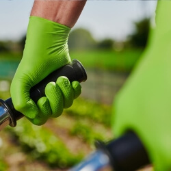 MERCATOR Gogrip Green – зеленые и прочные нитриловые перчатки с 3D текстурой - 9