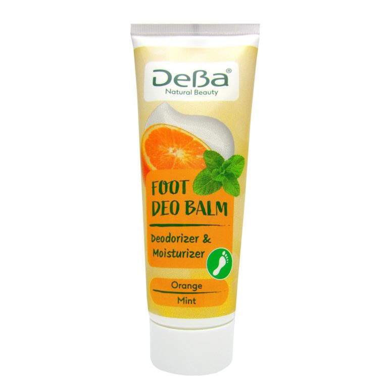 Увлажняющий и смягчающий крем для ног DeBa Natural Beauty Mint & Orange