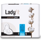 Гигиенические прокладки Lady Fit из хлопка (ночные)