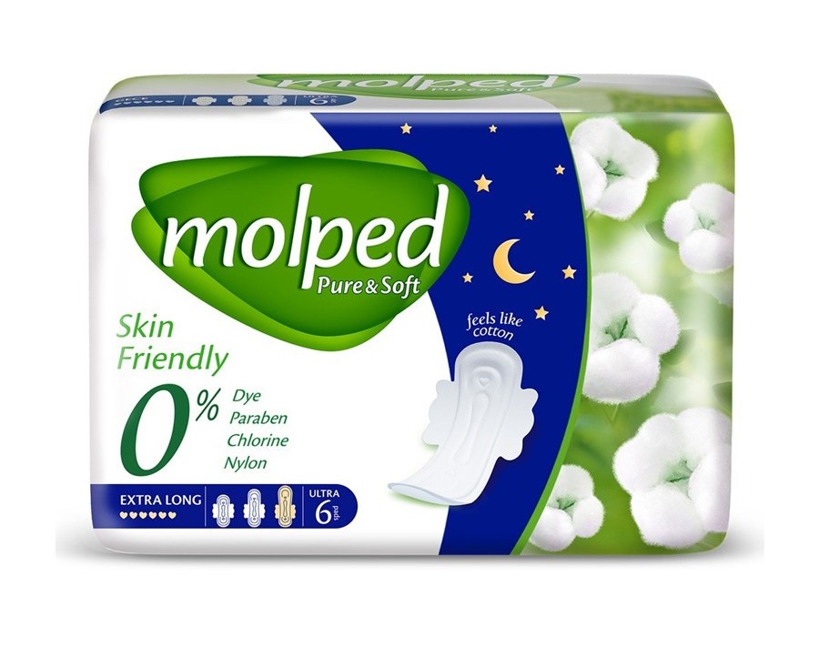 Molped Pure and Soft Extra Long Sanitary Pads