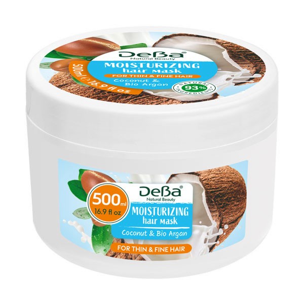 Увлажняющая маска для волос DeBa Coconut&Argan