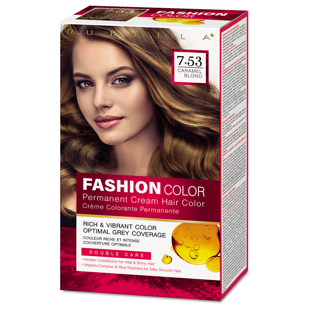 DeBa Fashion Colour 7.53 Карамельный блонд краска для волос