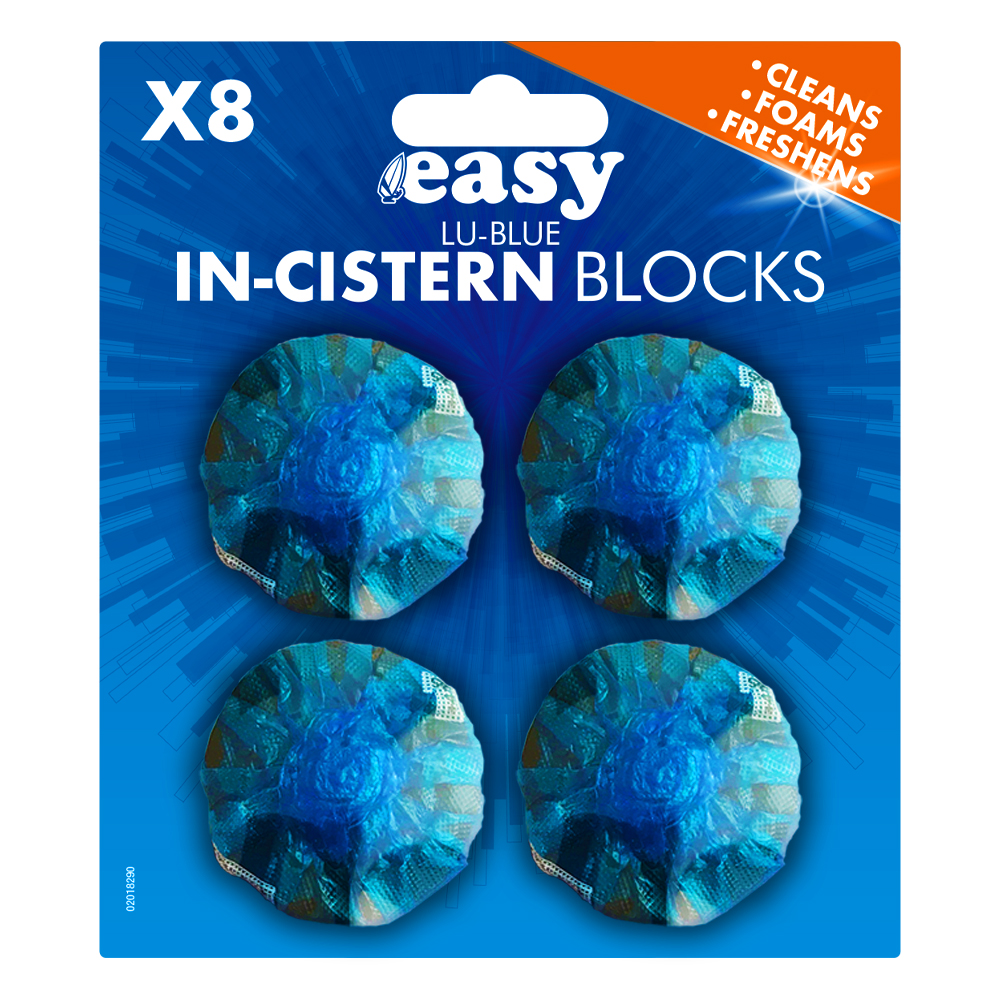 Easy Toilet Flusher Blue Tablets 8pcs