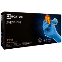 MERCATOR Gogrip Long – длинные, прочные нитриловые перчатки с 3D текстурой - 1