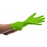 MERCATOR Gogrip Green – зеленые и прочные нитриловые перчатки с 3D текстурой - 3