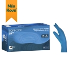 Виниловые перчатки Soft Care SKY - Синие с пудрой (100 шт.)