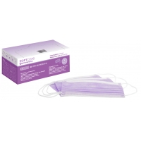 Маска Soft Care Face с ушной петлей фиолетовая (50 шт.) - 1