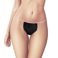 Sieviešu apakšveļa Soft Care tanga neausts audums, melns (100 gab.) - 2