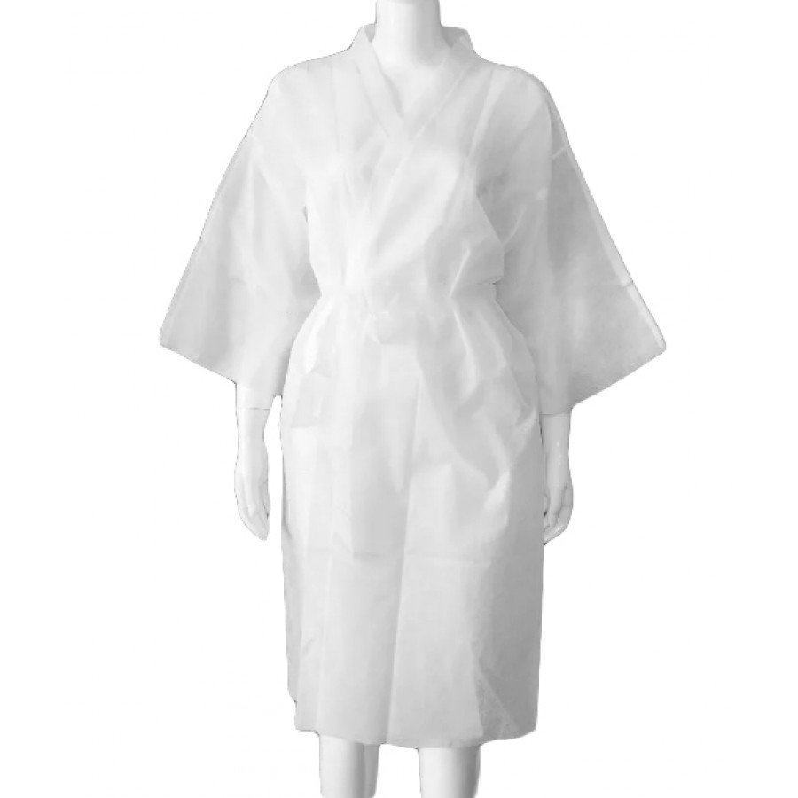 Kimono halāts neausts audums, balts
