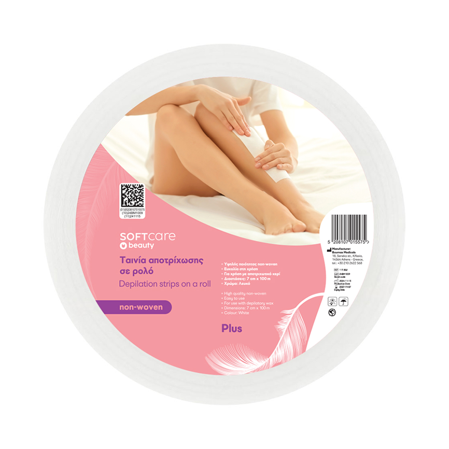Рулон для депиляции Soft Care Plus Нетканый материал 7 см x 100 м