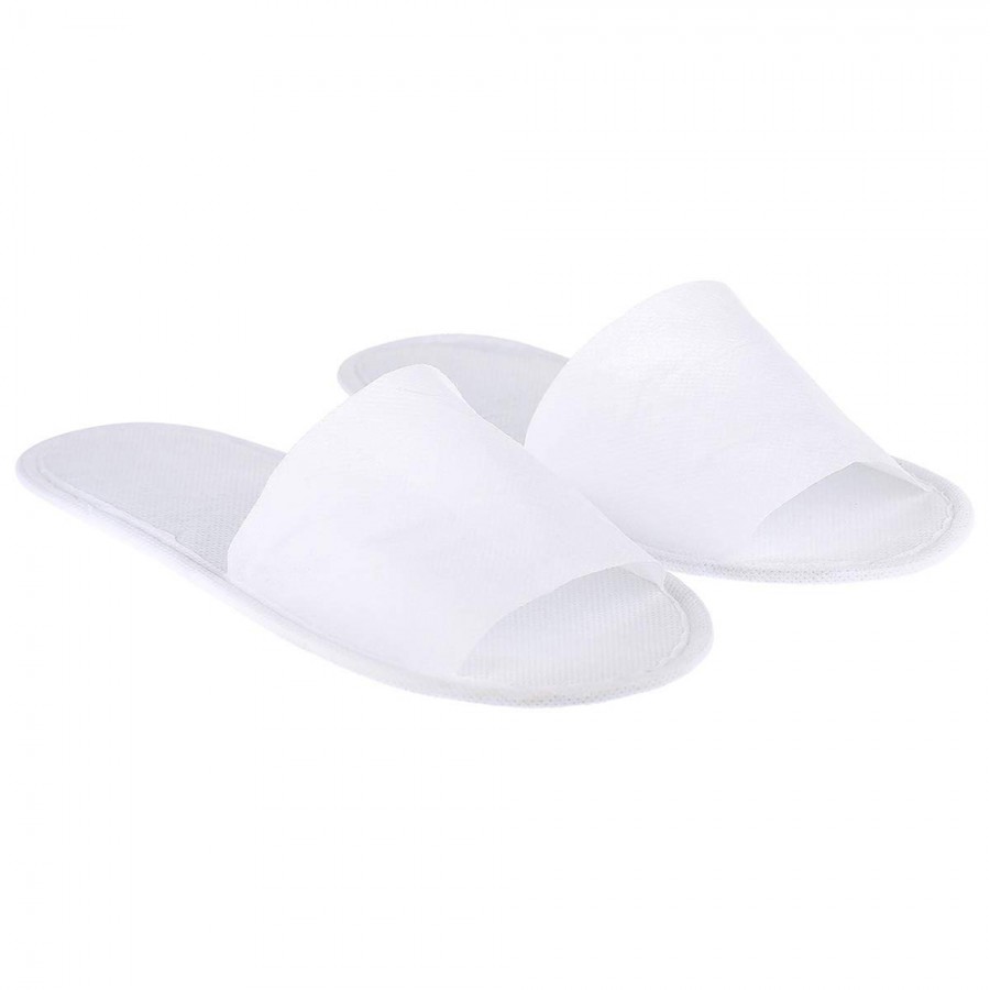 Atvērta purngala čības Soft Care neaustas - baltas